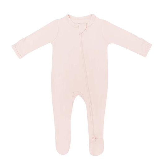 Kyte Baby Zippered Footie || Blush