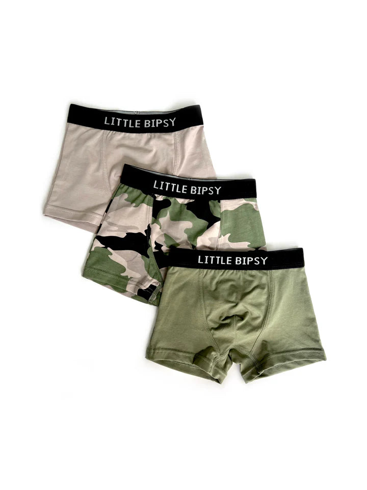 Little Bipsy Boxer Brief 3-Pack || Camo Mix