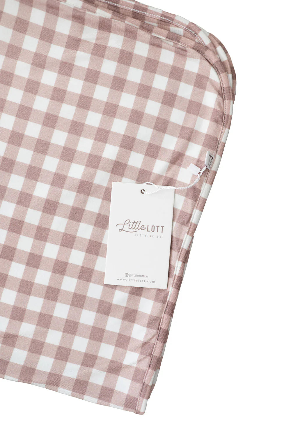 Little Lott Co. Bamboo Everything Blanket || Brown Gingham