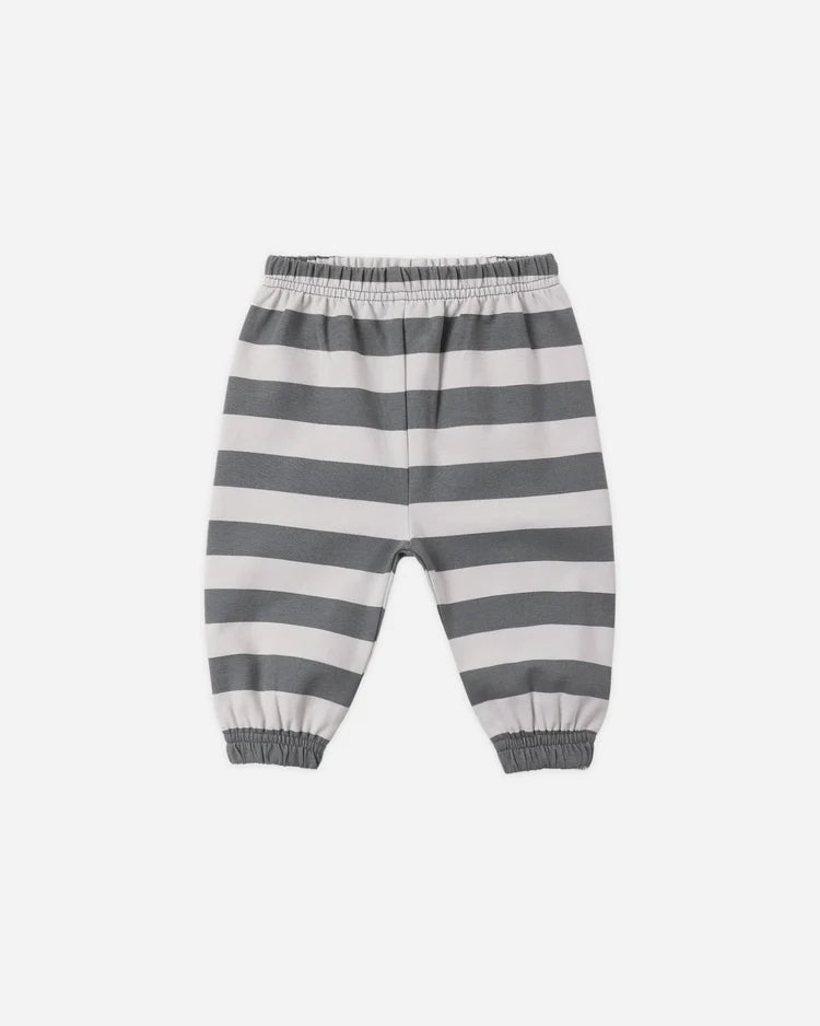 Quincy Mae Oversized Sweatpants || Midnight Stripe