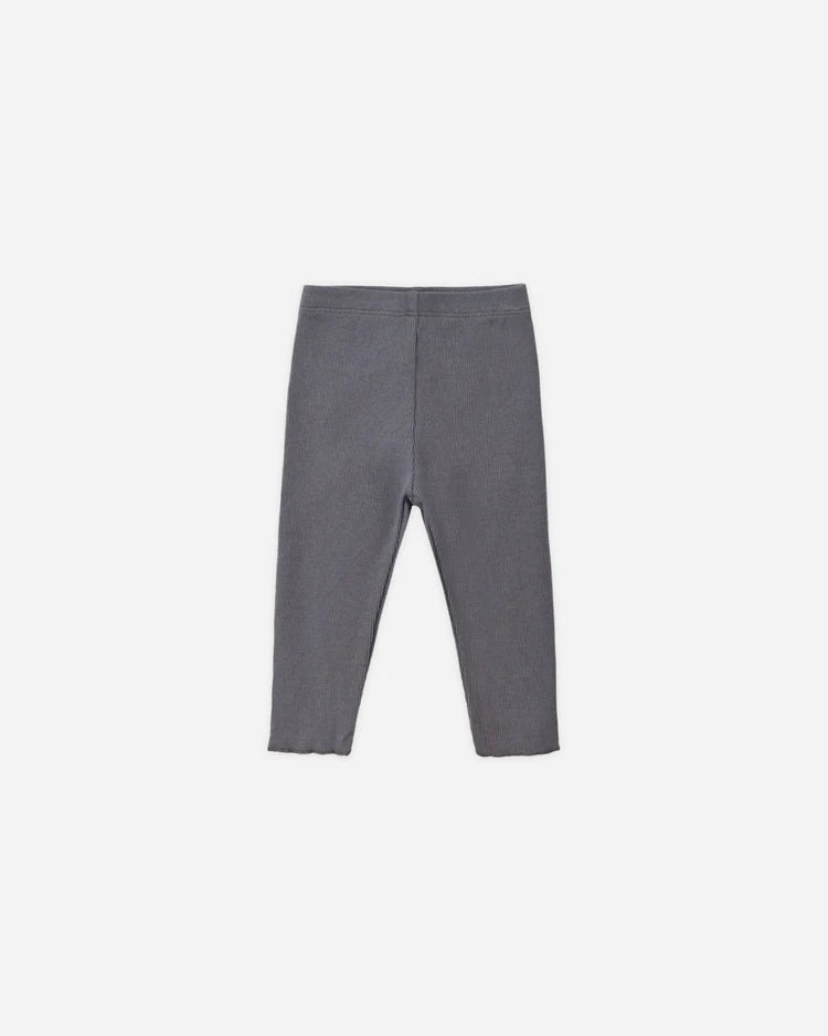 Quincy Mae Ribbed Legging || Midnight