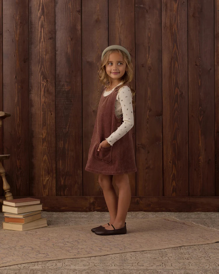 Rylee + Cru Odette Overall Dress || Mulberry