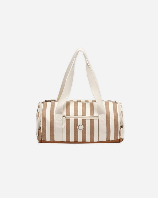 Rylee + Cru Duffle Bag || Fawn Pinstripe