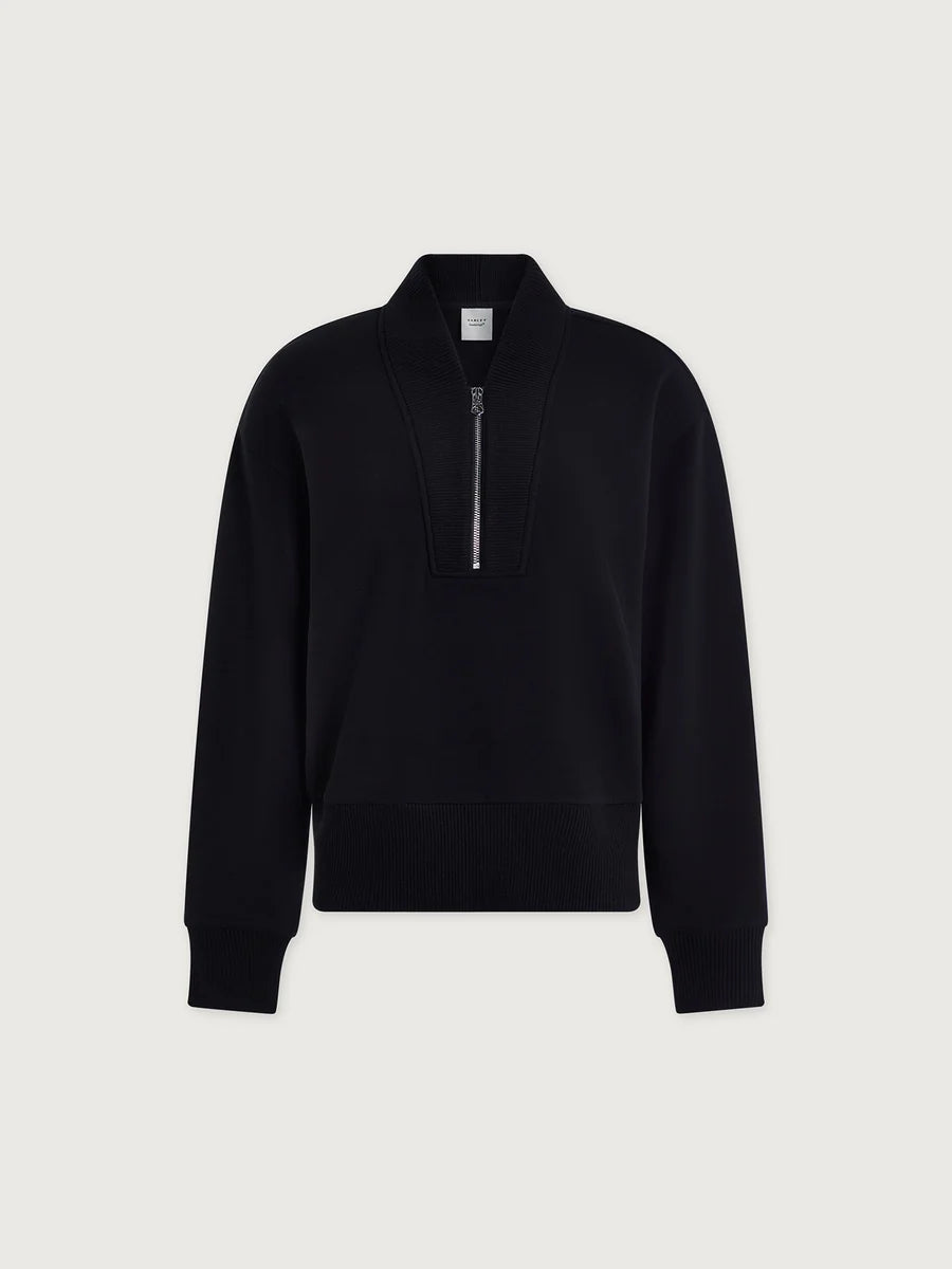Varley Sally Half-Zip Sweat || Black