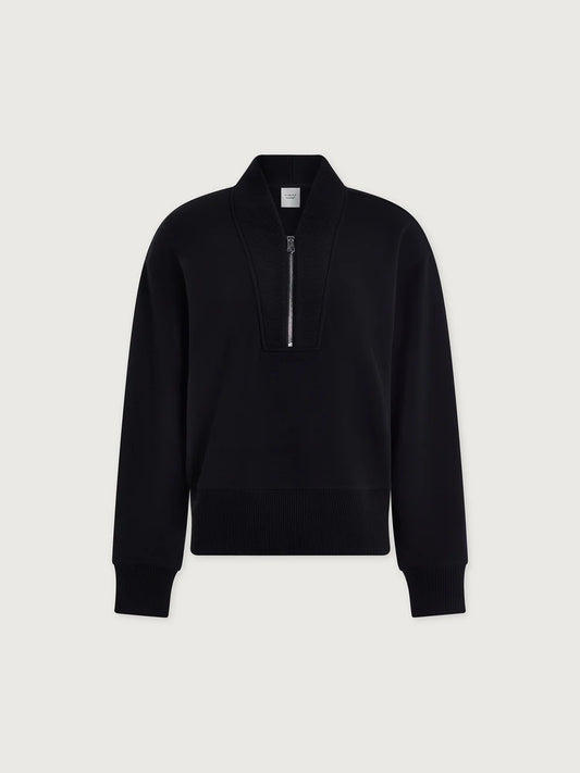 Varley Sally Half-Zip Sweat || Black