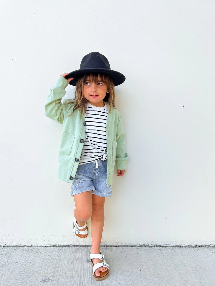 Little Bipsy Cardigan || Sage