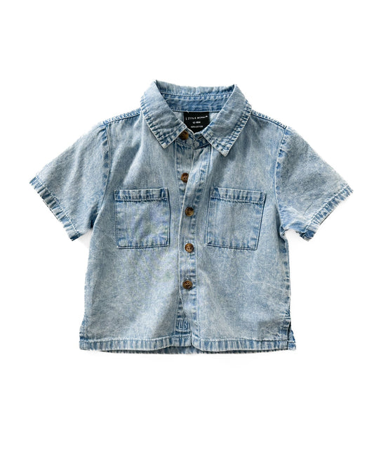 Little Bipsy Chambray Button Up
