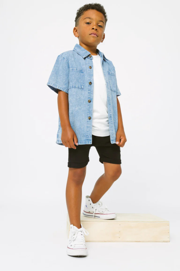 Little Bipsy Chambray Button Up