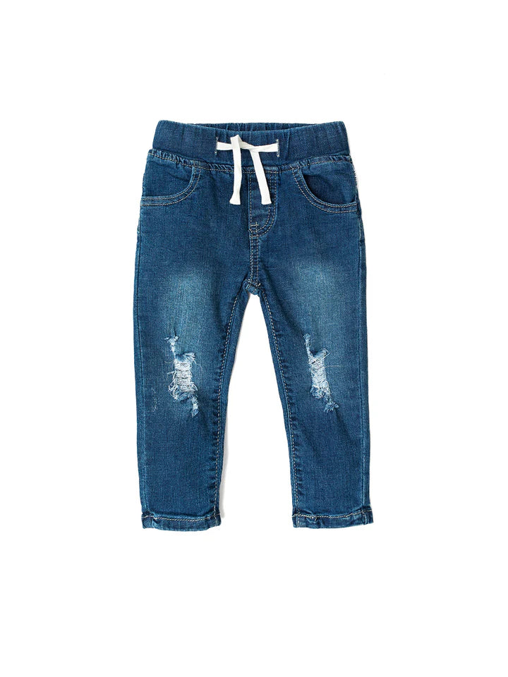 Little Bipsy Classic Distressed Denim