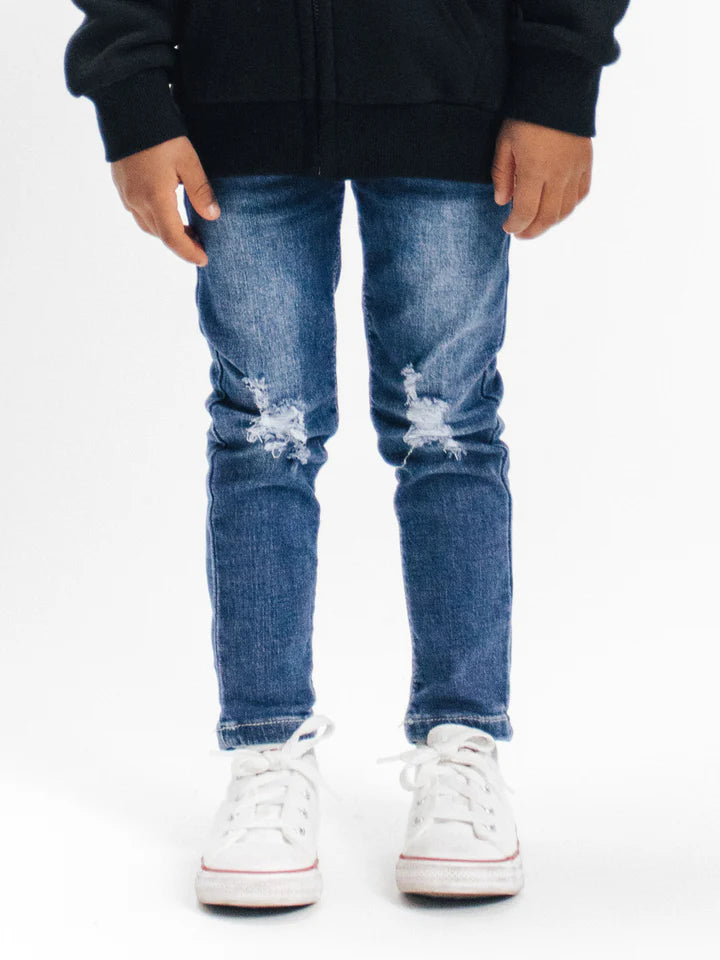 Little Bipsy Classic Distressed Denim