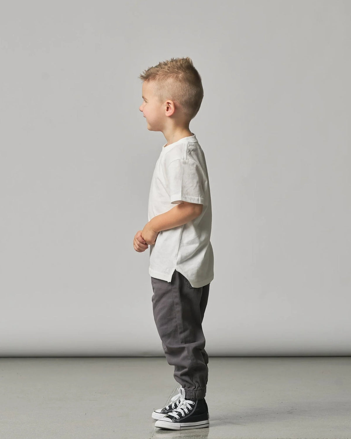 Little Bipsy Cotton Twill Joggers || Grey