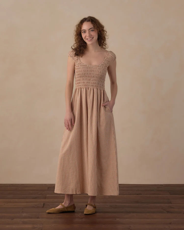 Rylee + Cru Women's Jess Dress || Fawn Gingham
