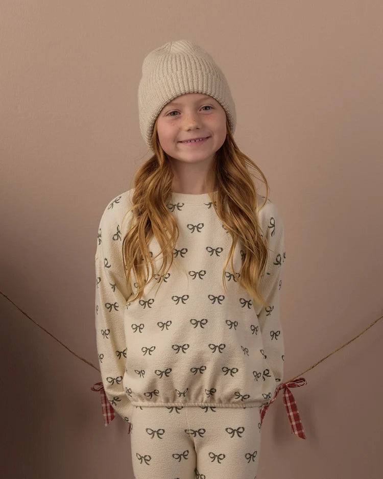 Rylee + Cru Spongy Knit Set || Evergreen Bows