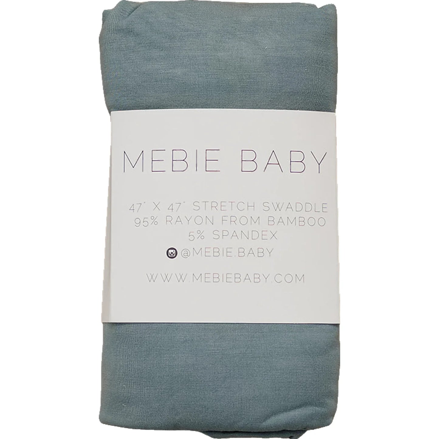 Mebie Baby Bamboo Stretch Swaddle || Dusty Blue