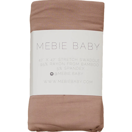 Mebie Baby Bamboo Stretch Swaddle || Dusty Rose