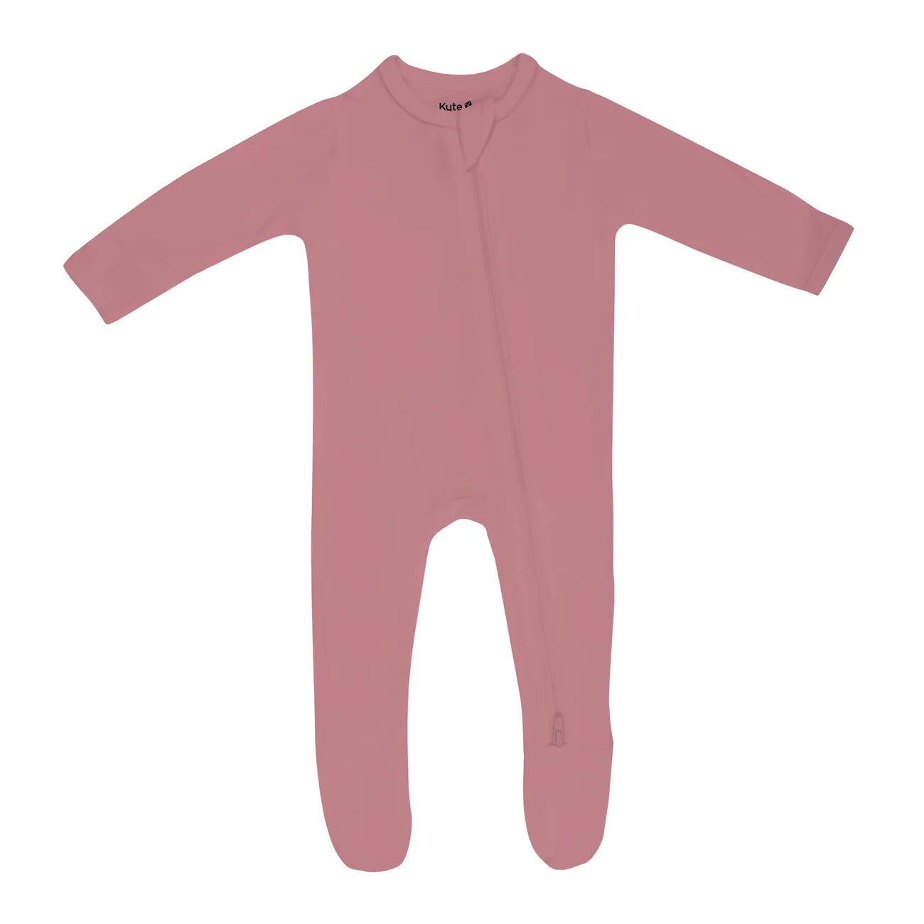 Kyte Baby Zippered Footie || Dusty Rose