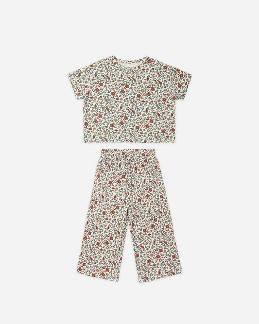 Rylee + Cru Ruthie Set || Holiday Floral