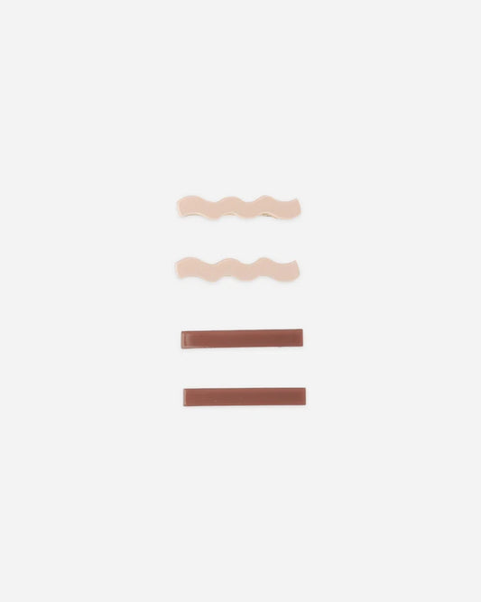 Rylee + Cru Wavy Clip Set || Mulberry