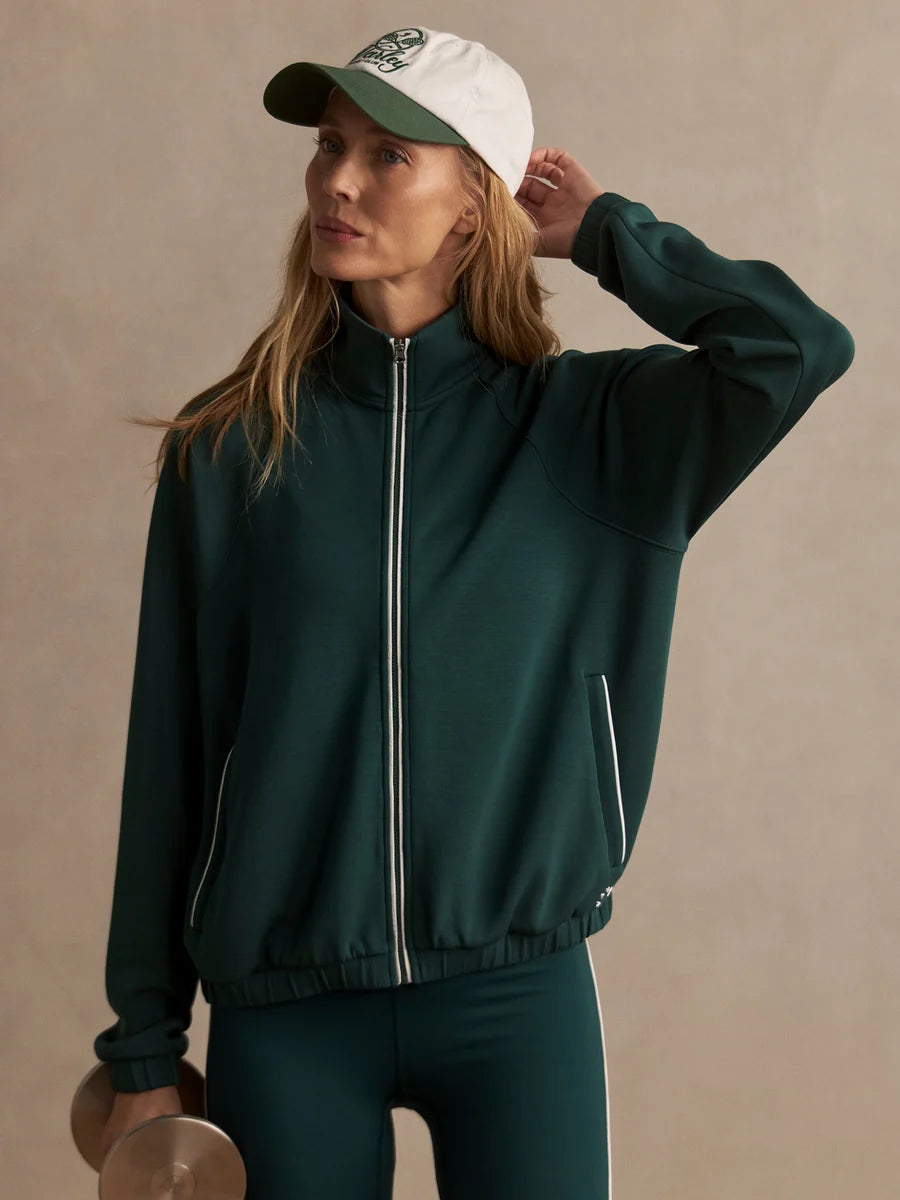 Varley Magda Zip Through Sweat || Ponderosa Pine