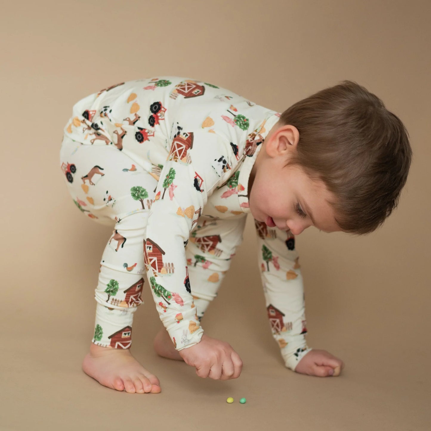 Roobear Bamboo Two-Piece PJs || Easter on the Farm