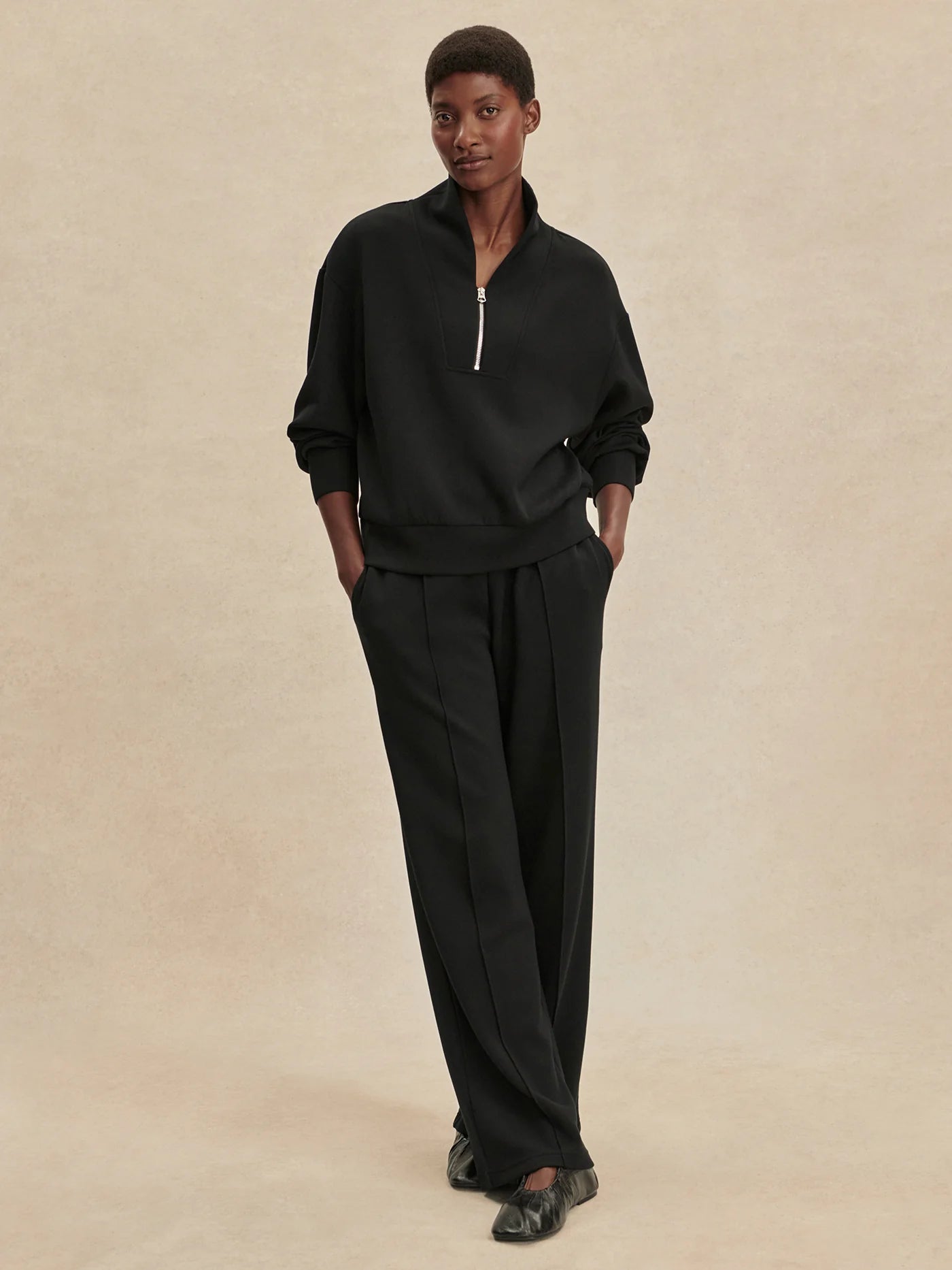 Varley Wide Leg Pant 30 || Black