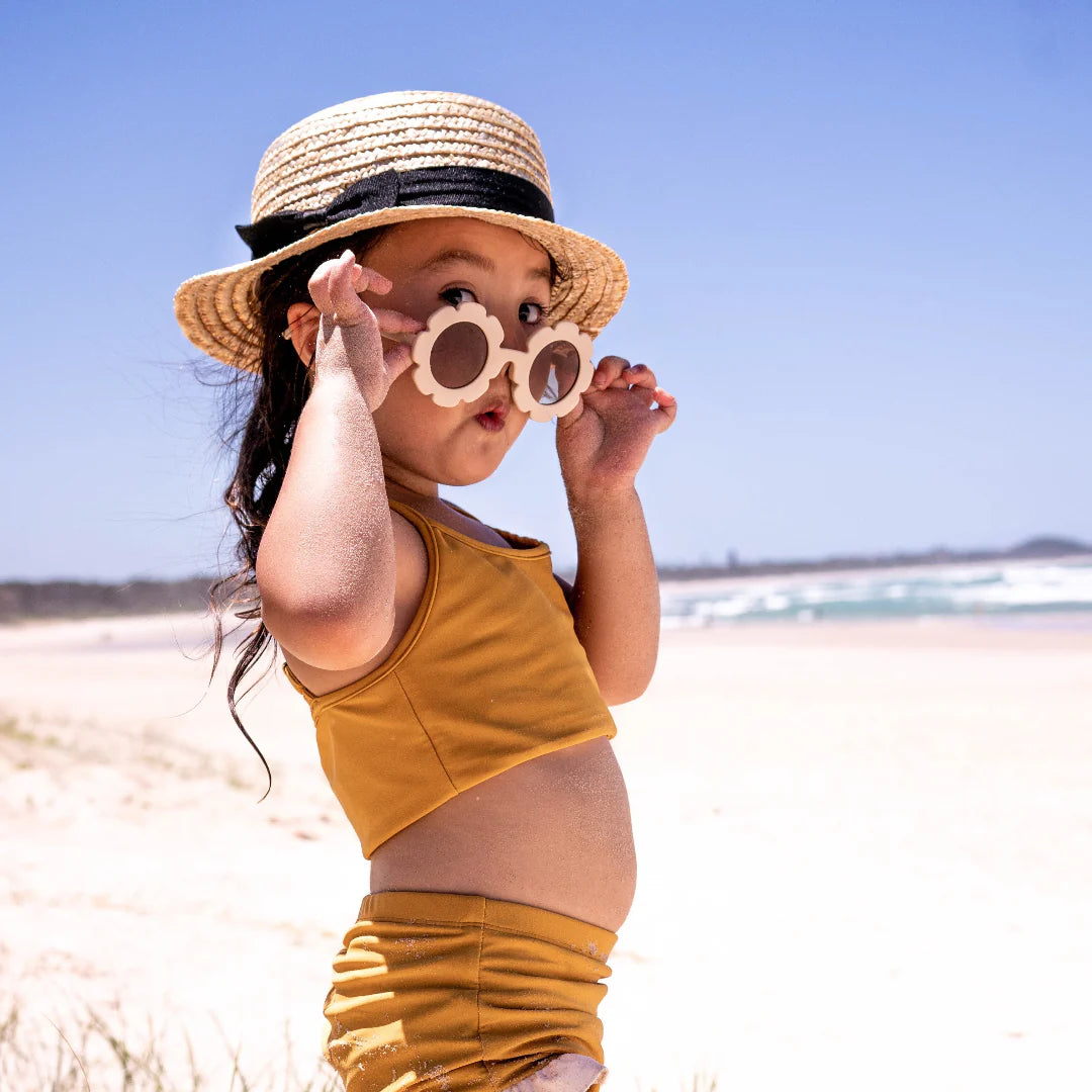 fini. The Label Straw Boater Hat