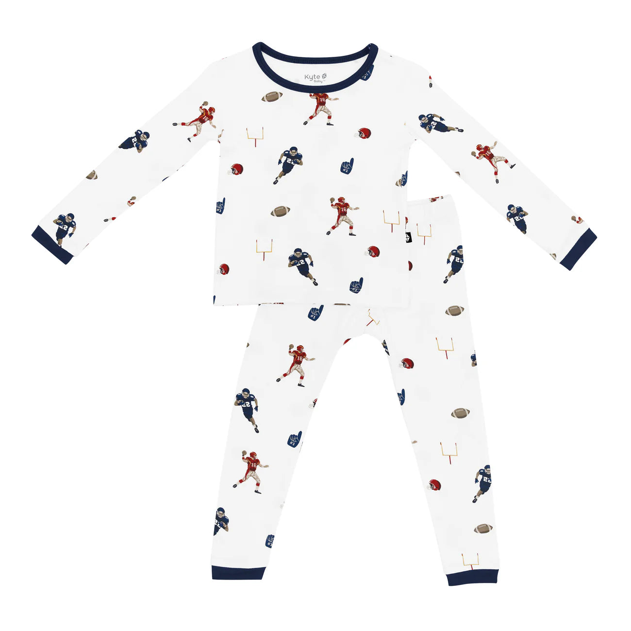 Kyte Baby Long Sleeve Pajamas || Football