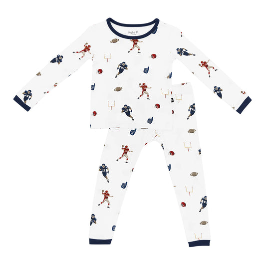 Kyte Baby Long Sleeve Pajamas || Football