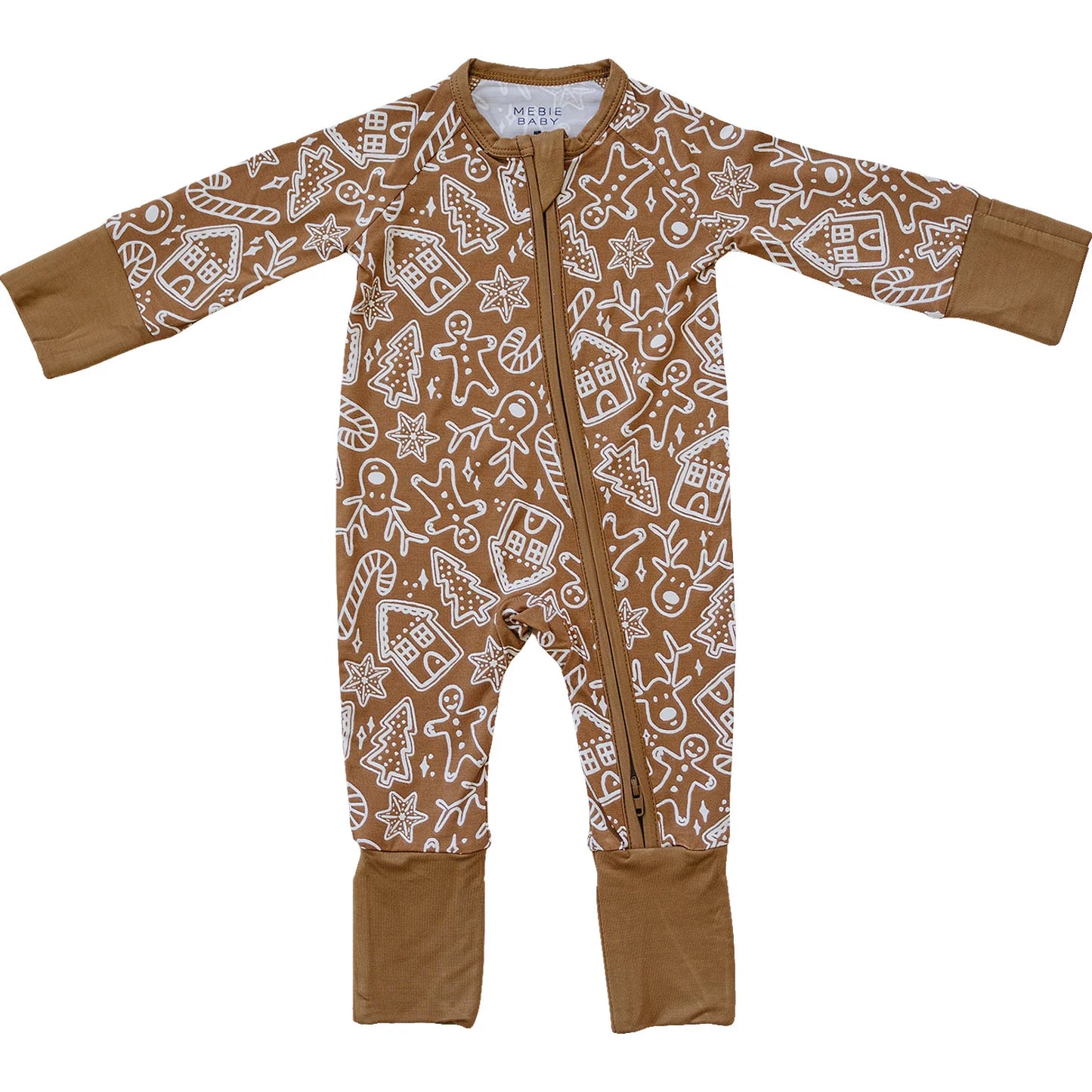 Mebie Baby Bamboo Zipper|| Gingerbread