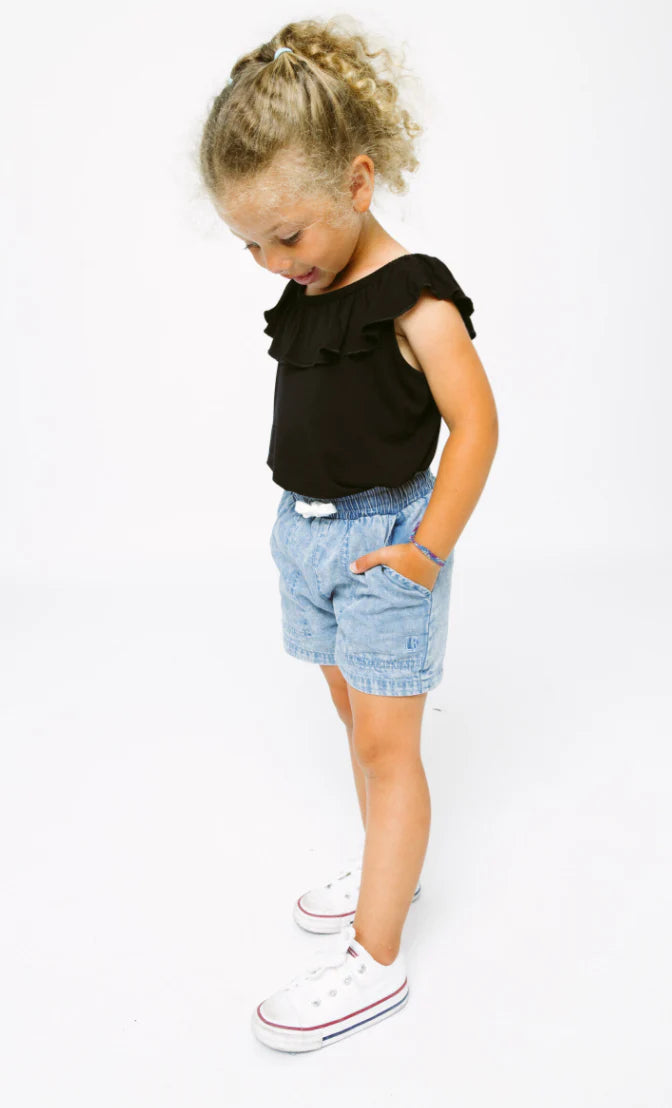 Little Bipsy Girl's Chambray Short