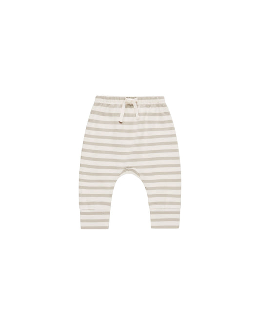 Quincy Mae Drawstring Pant || Grey Stripe