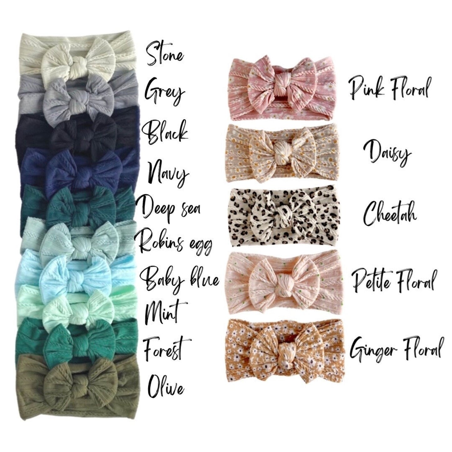 Little Luba Cable Knit Headwraps