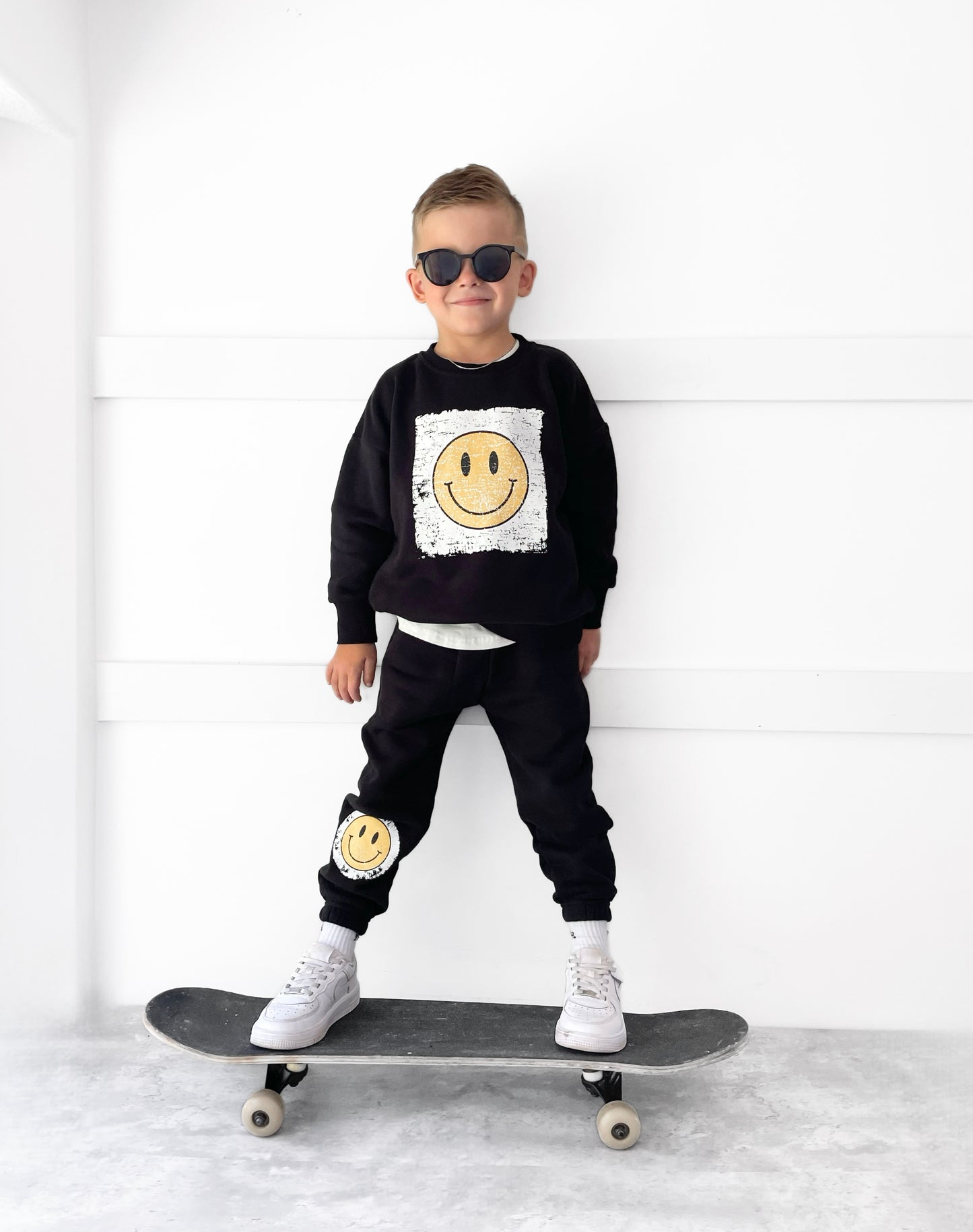 Little Bipsy Smiley Elevated Sweatpants