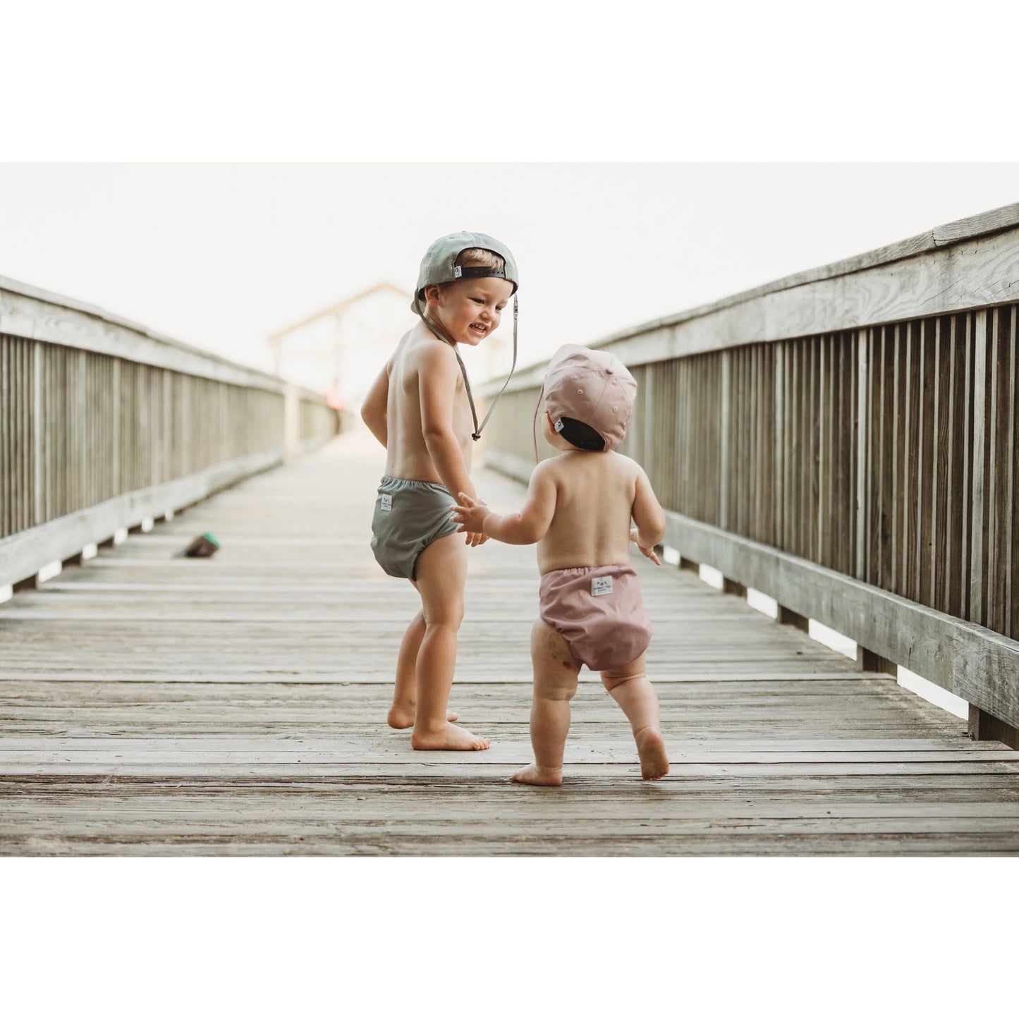 Current Tyed Reusable Swim Diapers || Stone Blue