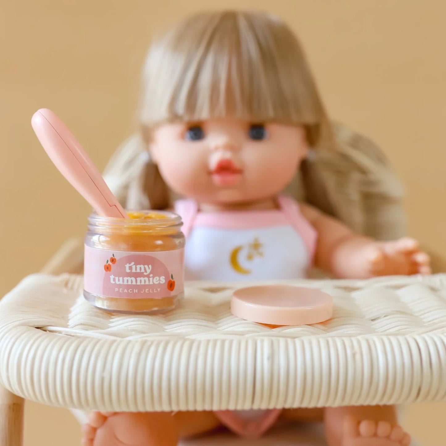 Tiny Harlow Tiny Tummies Baby Doll Food || Peach Jelly
