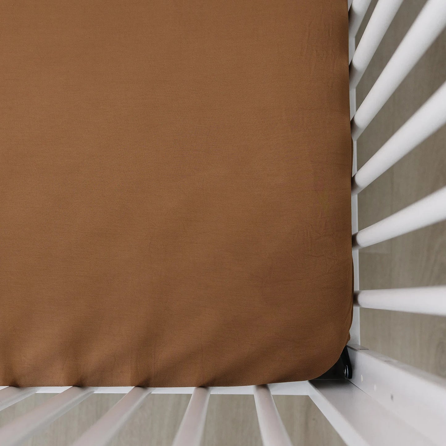 Mebie Baby Bamboo Stretch Crib Sheet || Mustard