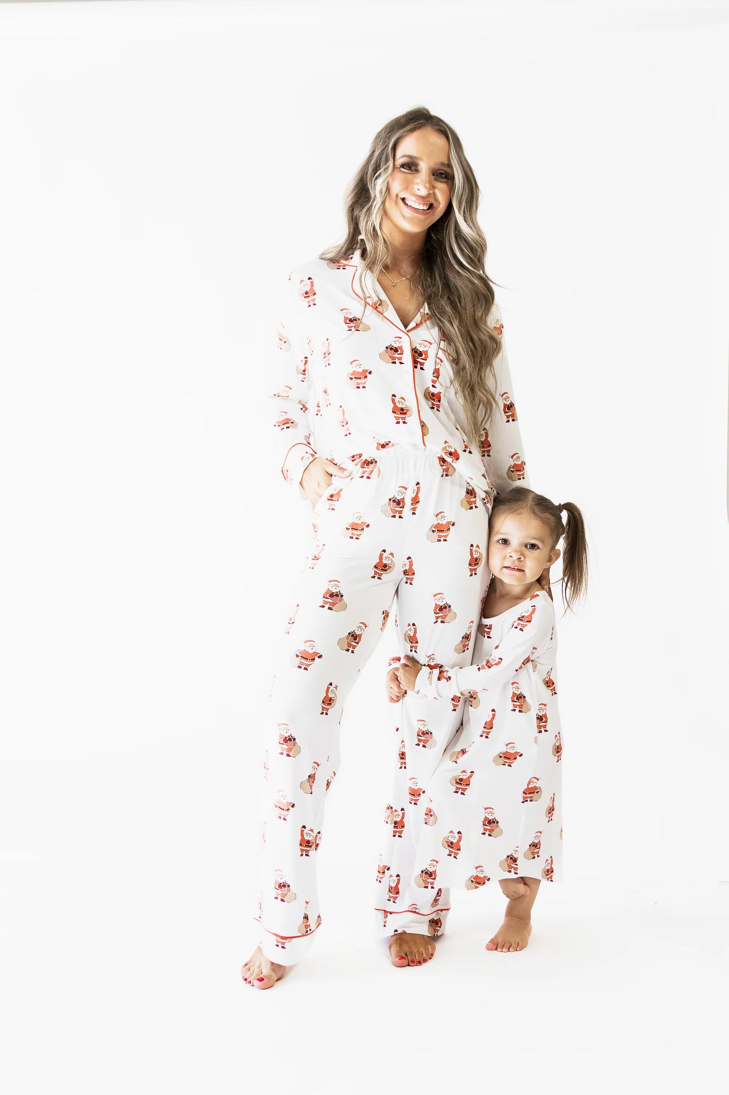 Bambi & Birdie Ladies Collared Set || Santa