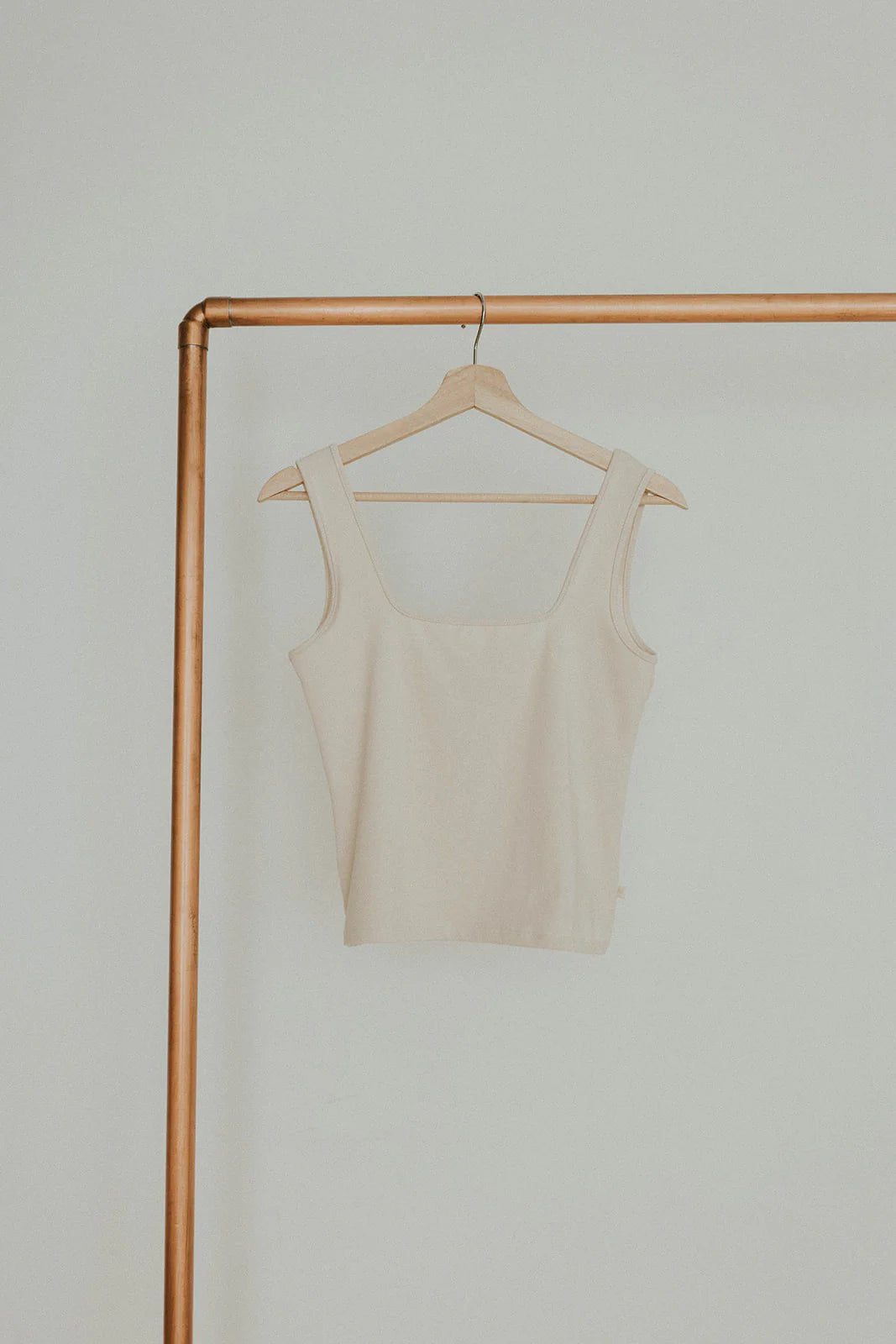 Jax and Lennon Ladies Square Neck Tank || Bone