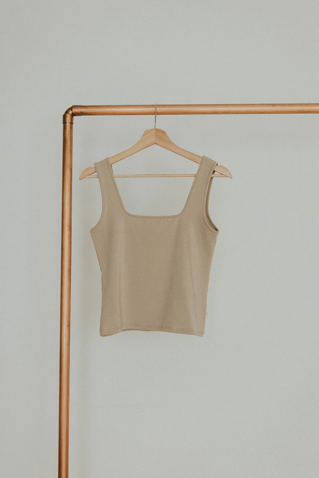 Jax and Lennon Ladies Square Neck Tank || Dune