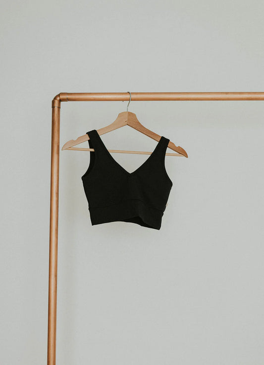 Jax and Lennon Ladies V-Neck Bralette || Black