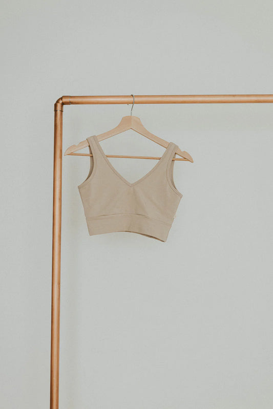 Jax and Lennon Ladies V-Neck Bralette || Dune