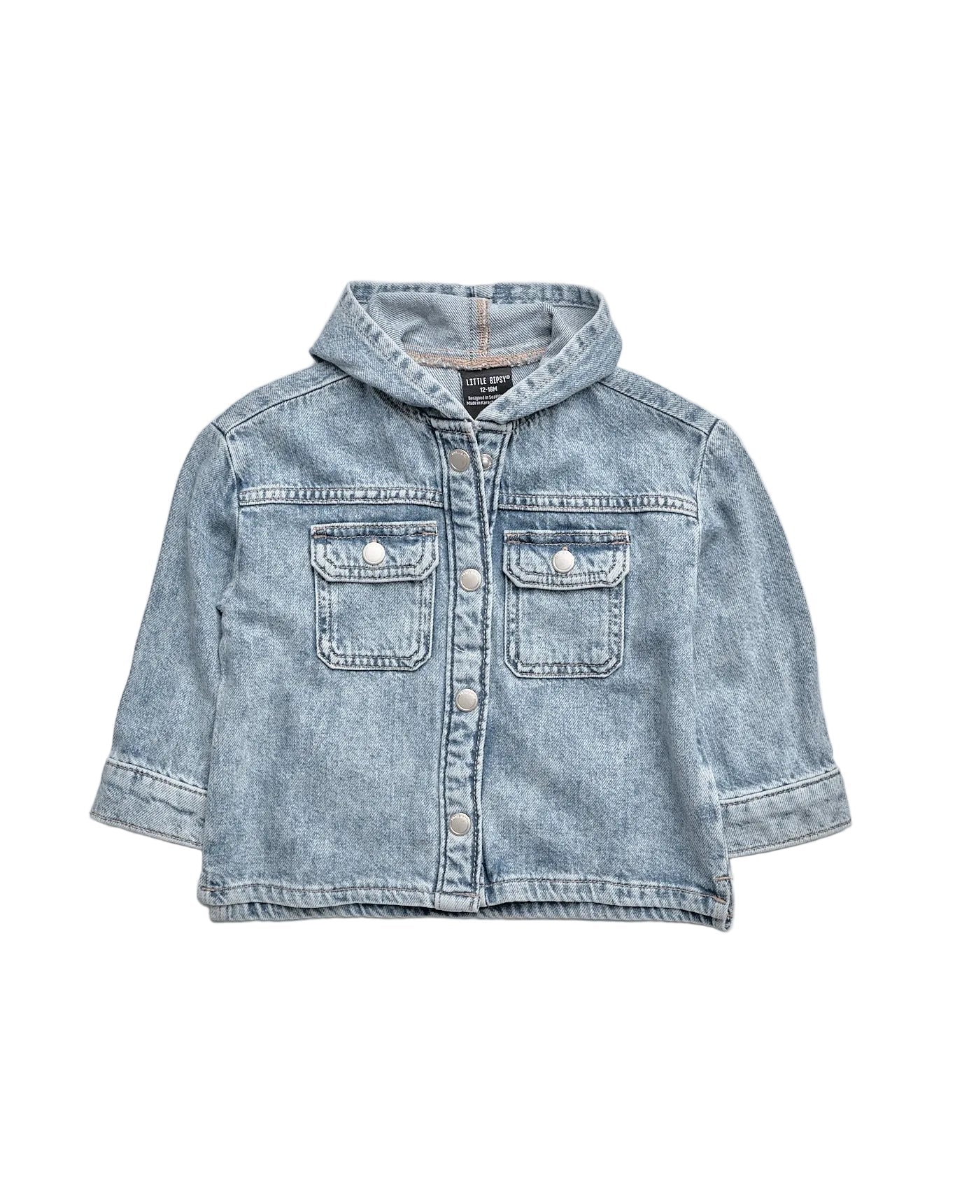 Little Bipsy Lightweight Hooded Denim Jacket