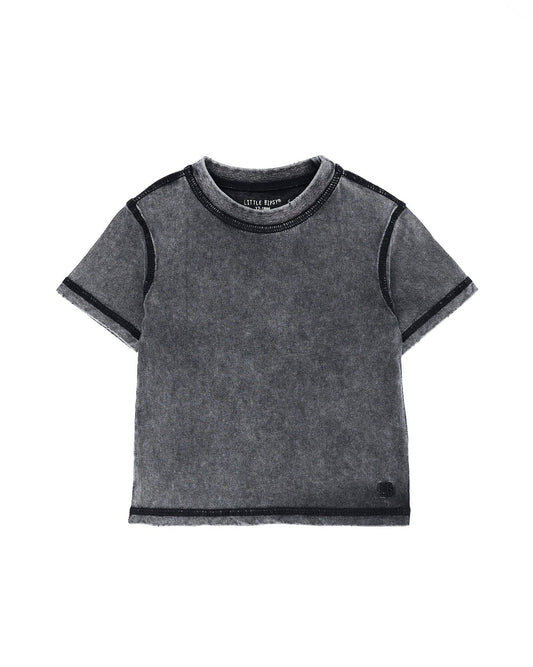 Little Bipsy Mineral Wash Tee || Black