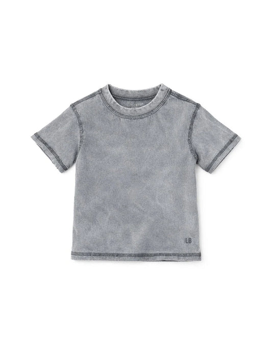 Little Bipsy Mineral Wash Tee || Graphite