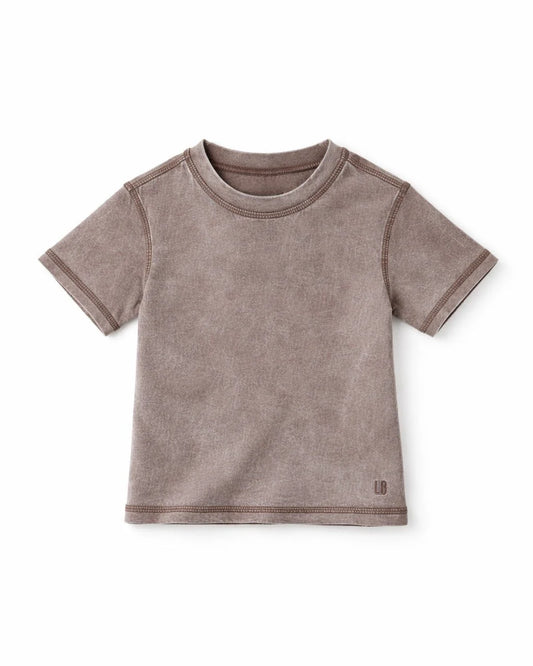 Little Bipsy Mineral Wash Tee ||Taupe