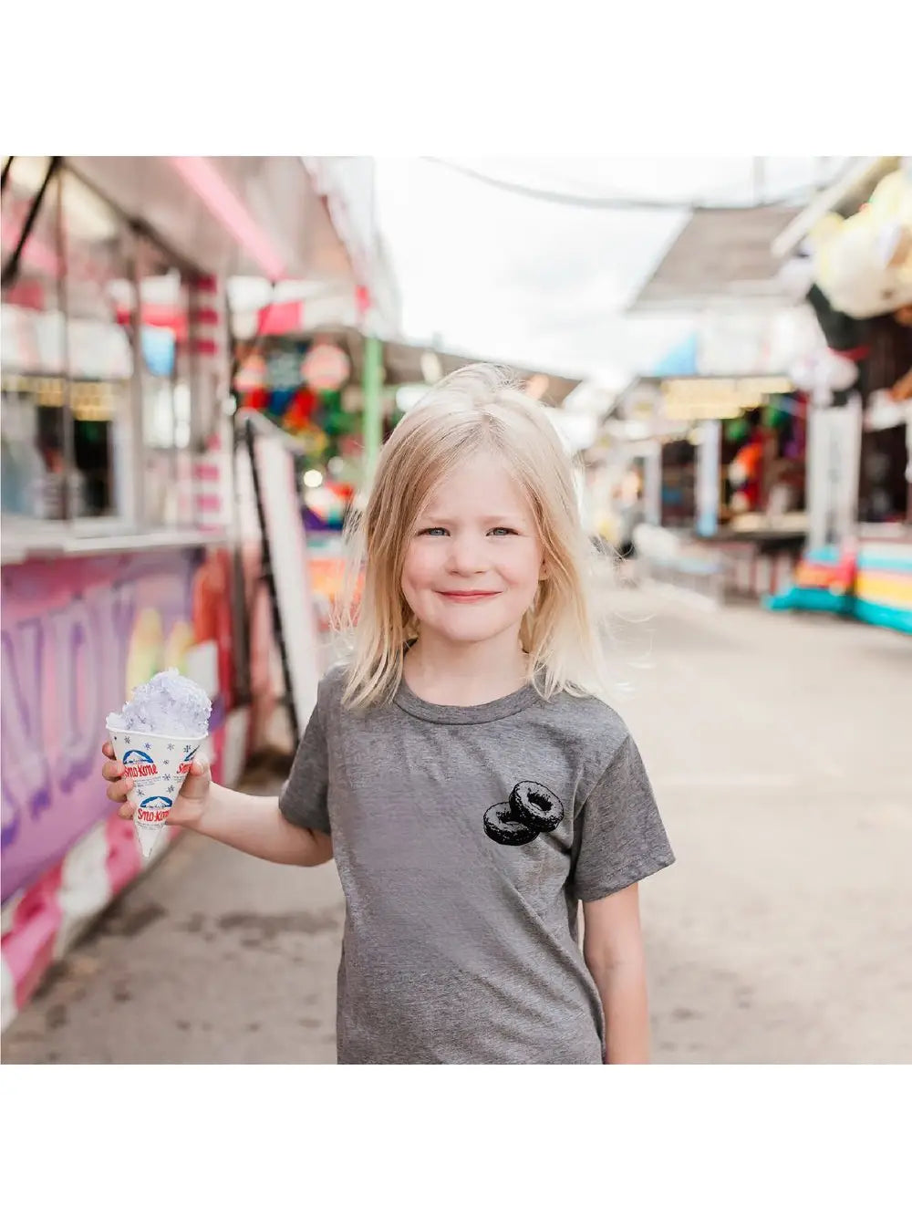 Portage and Main || I'm Just Here For The Mini Donuts Tee - Pink