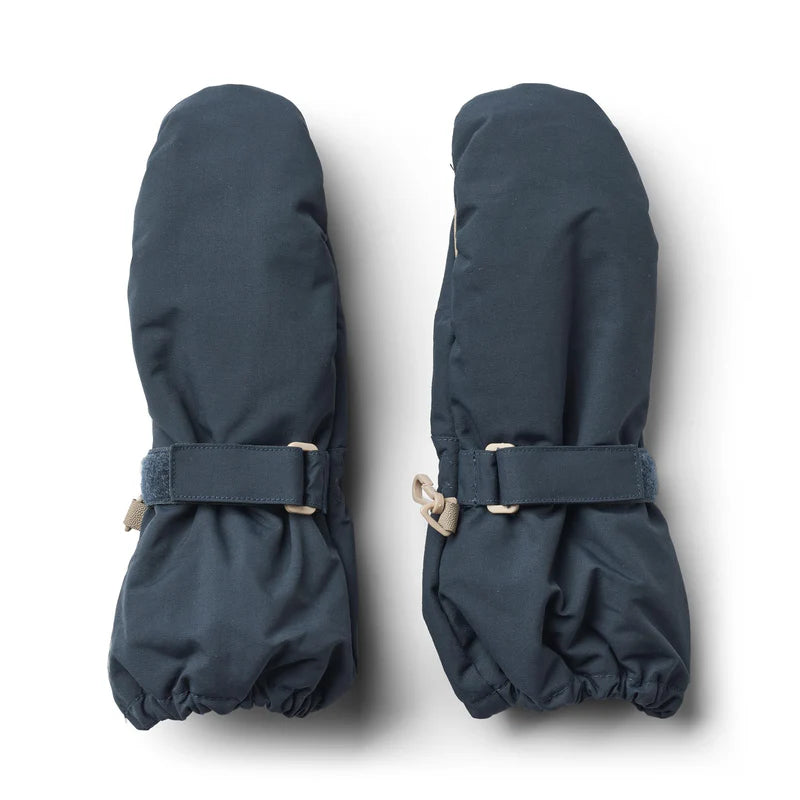 Wheat Kids Mittens Tech || Dark Blue