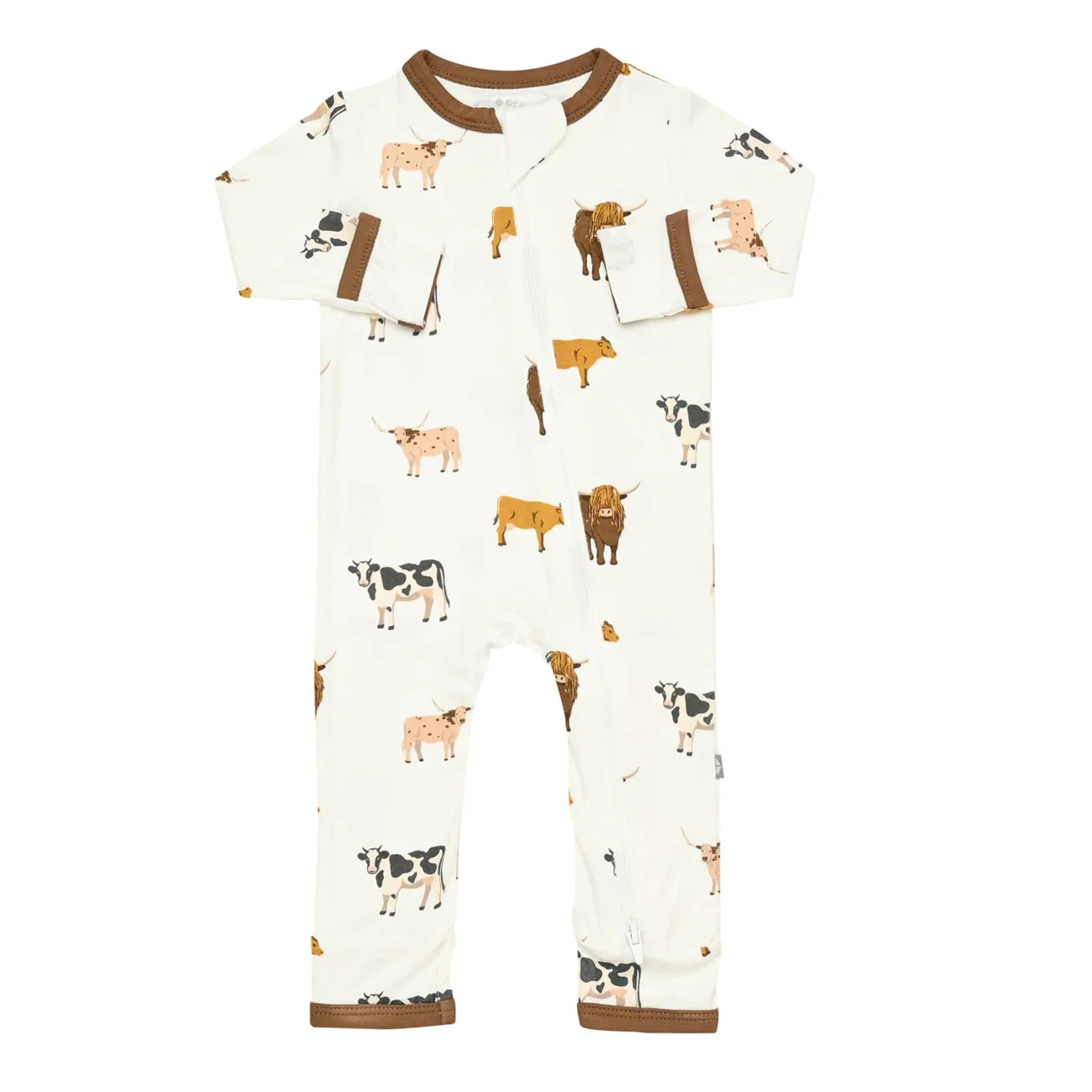 Kyte Baby Zippered Romper || Moo