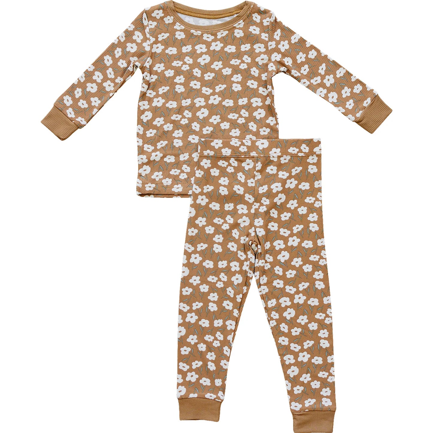 Mebie Baby Mustard Floral Cozy Set