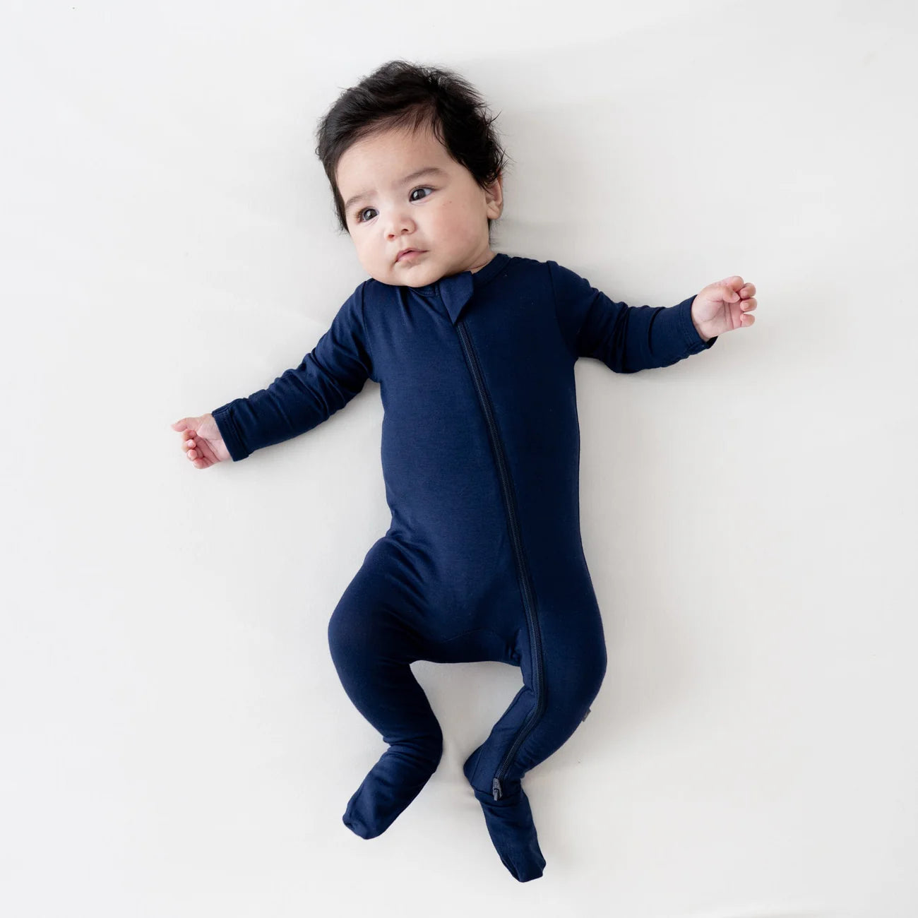 Kyte Baby Zippered Footie || Navy